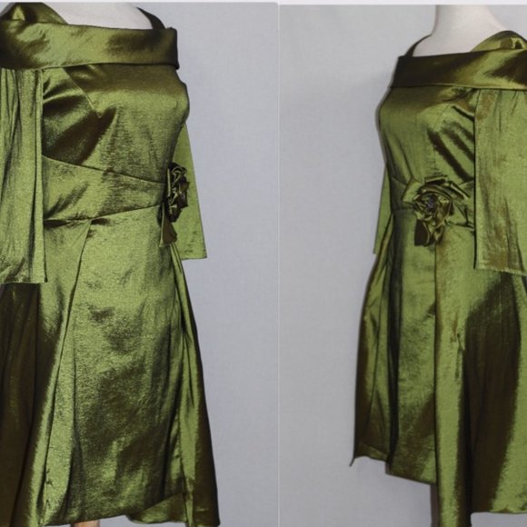 Chancelle Green Dress - Picture 1 of 13